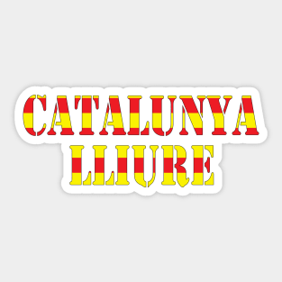 Catalunya Llure Sticker